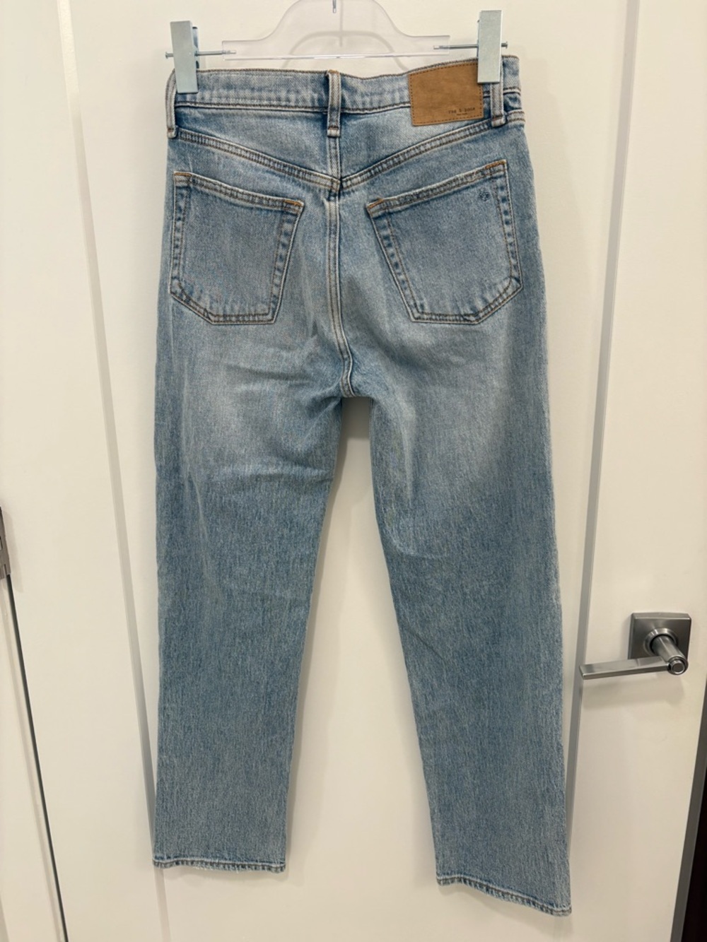Rag and Bone Harlow Mid Rise Straight Distressed Jeans Size 24 - Picture 8 of 13